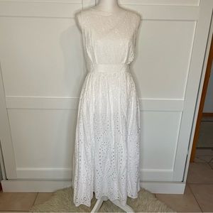 Eyelet Midi Dress
